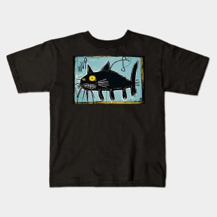 Neo-Expressionist Cat Fish (Catfish) Kids T-Shirt